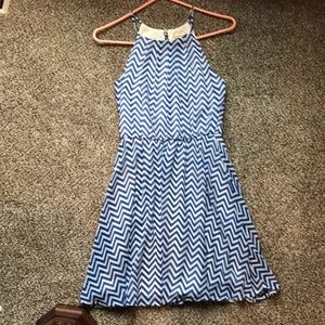 Blue and white Takara dress